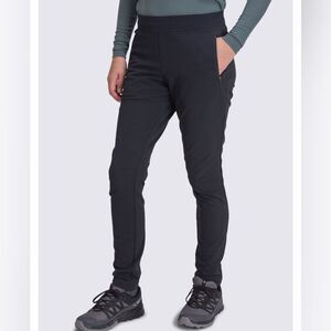 Macpac Women's Winter Hike Tight Softshell Pants Black Sz 8